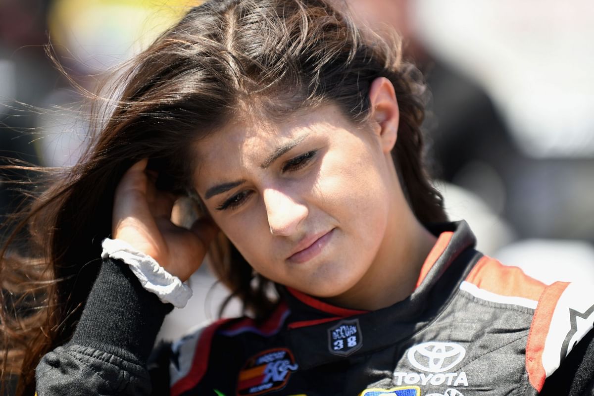 Hailie Deegan opts for minimalist sweatshirt and cargo pants combo in Barber Motorsports Park update
