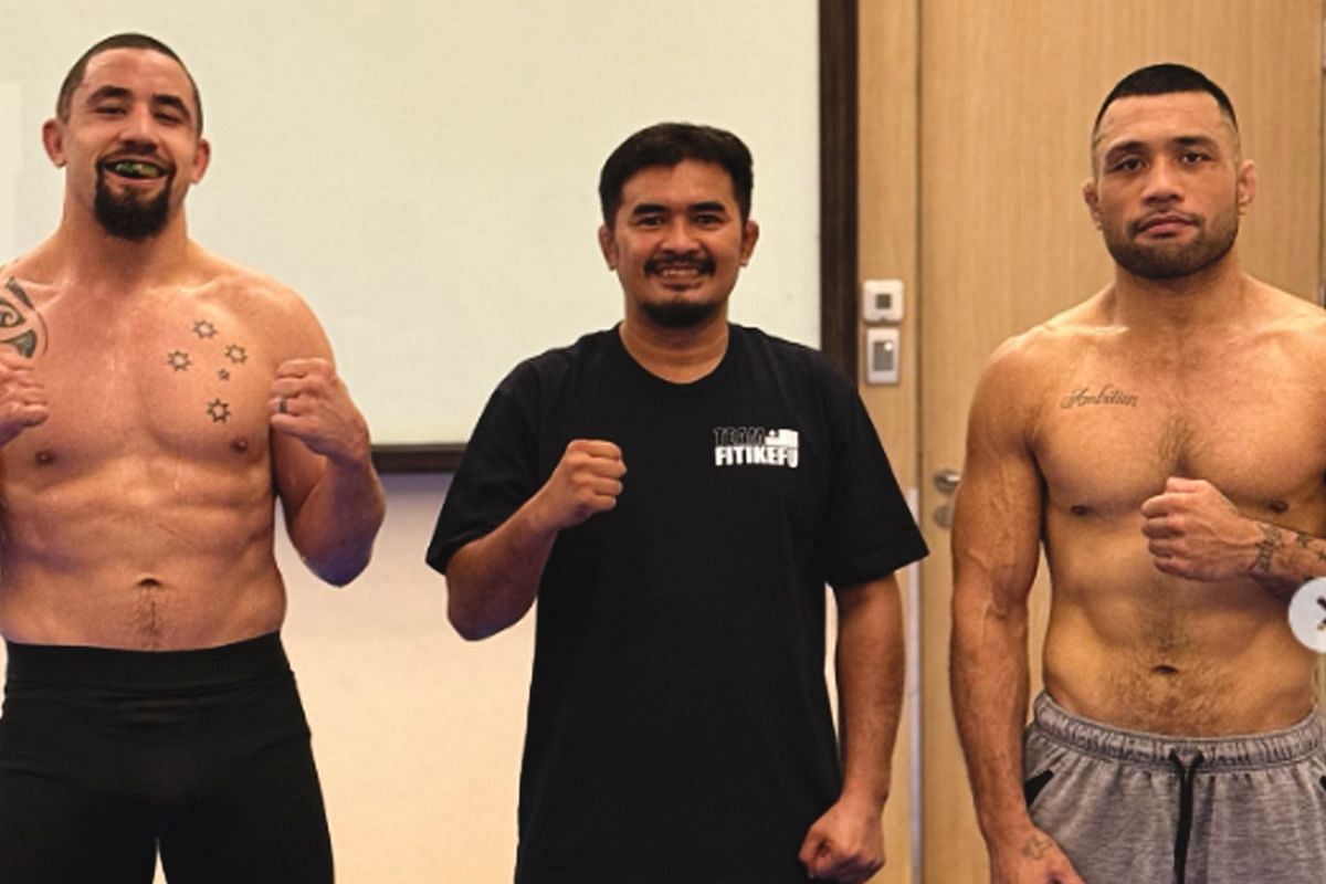 Robert Whittaker (L) with Isi Fitikefu (R) | Photo from Isi Fitikefu
