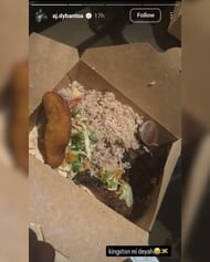 AJ Dybantsa hypes up his Jamaican roots during trip to uplift youth basketball in the country with Bob & Rita Marley's foundation (PHOTO). (Image via Instagram @aj.dybantsa)