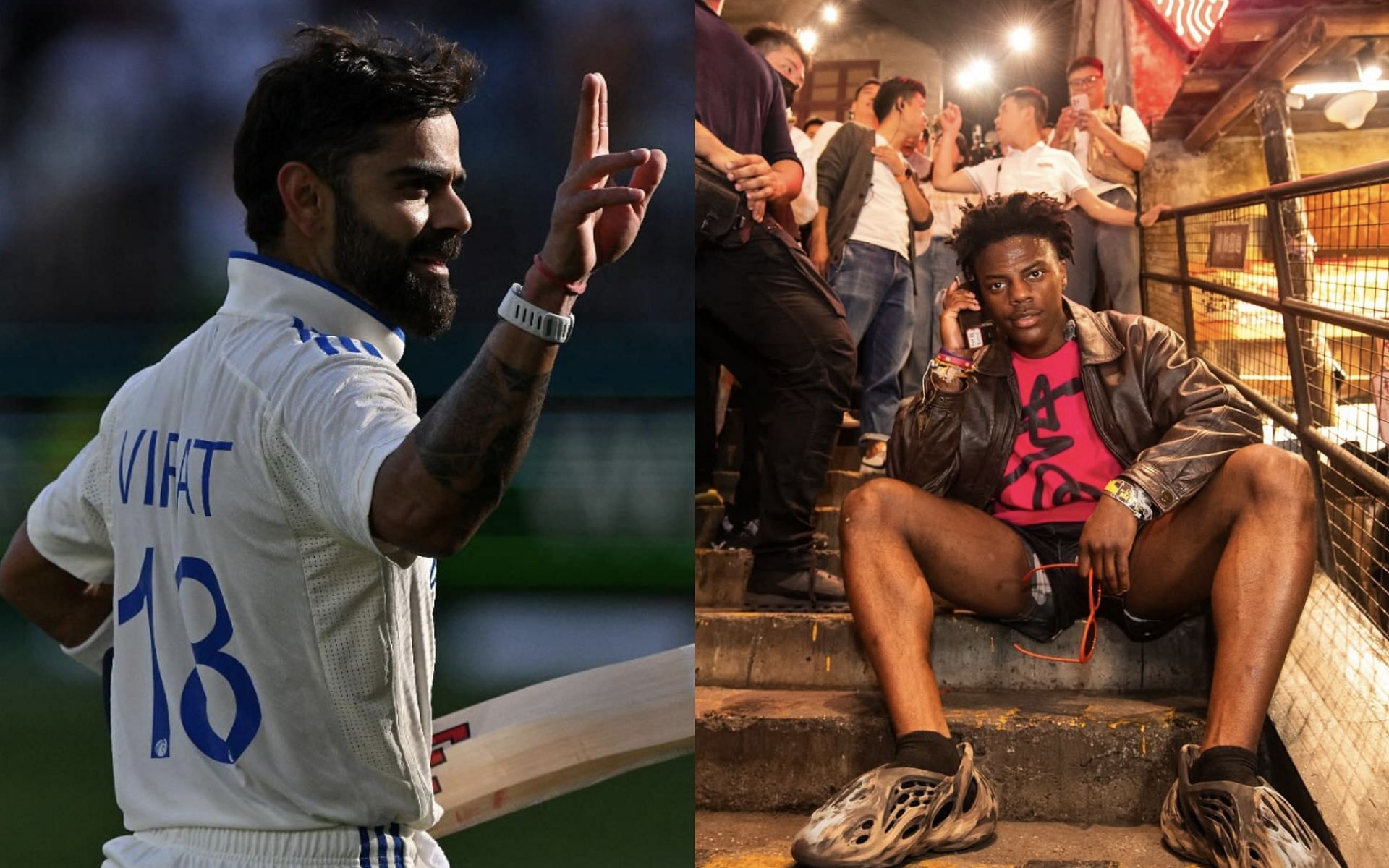 IShowSpeed shocked by Virat Kohli