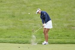 How did Lexi Thompson perform in Round 2 of the 2025 U.S. Women's Open?