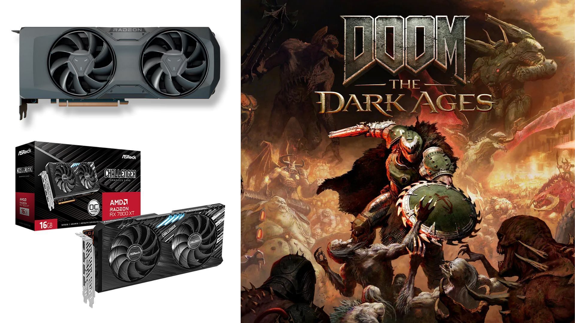 Best settings for Doom The Dark Ages on the Radeon RX 7800 XT (Image via Bethesda Softworks)