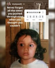 Aaliyah Chavez's mom shares sweet childhood picture of the Oklahoma-bound hooper; counts down her graduation day (Image: IG/drechavez02)