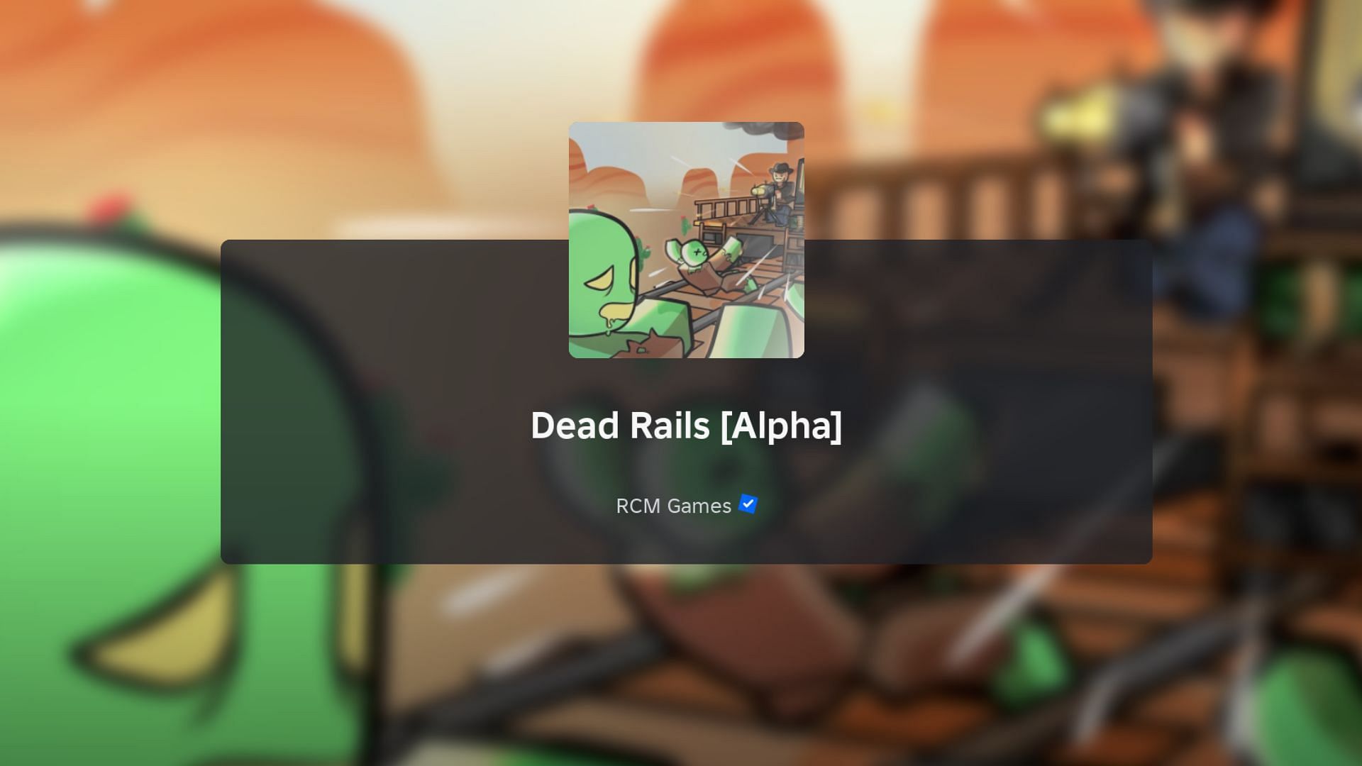 Dead Rails loading screen