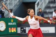 Zheng in action at the Italian Open 2025 - Source: Getty
