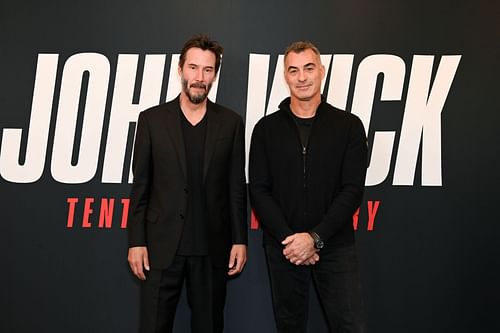           Keanu Reeves and director Chad Stahelski, on John Wick’s 10th Anniversary Fathom Screening Q&A - (Image via Getty)