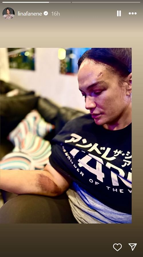 Nia Jax suffered in her match with Stratton