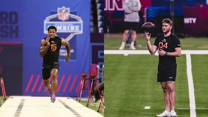 Matthew Golden shows off Packers jersey alongside Quinn Ewers in NFL rookies' jersey reveal