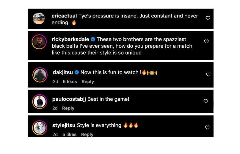Screenshot of comments. [ONE Championship/Instagram]