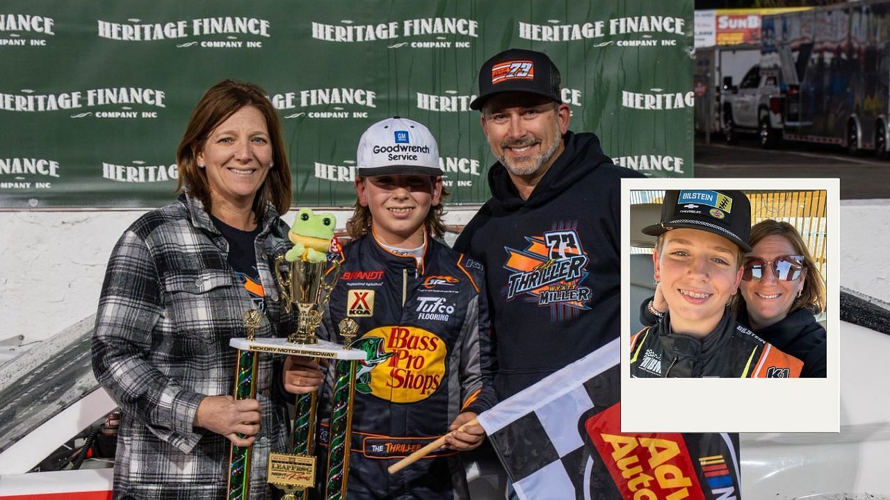JR Motorsports co-owner Kelley Earnhardt and family (Image via Wyatt Miller on X @wyattwmiller73)
