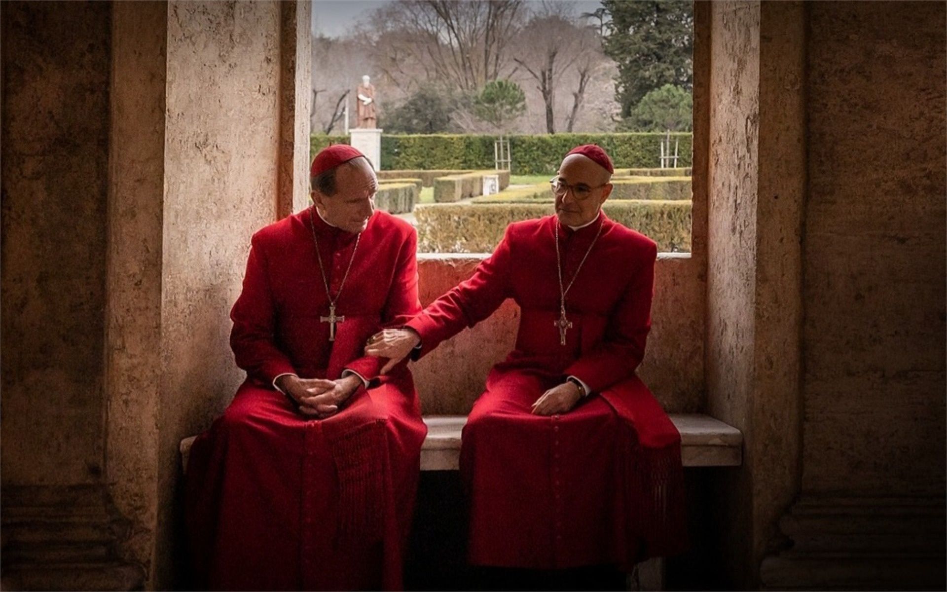 A still from the movie &quot;Conclave&quot;, (Photo via Instagram/@conclavethefilm) 
