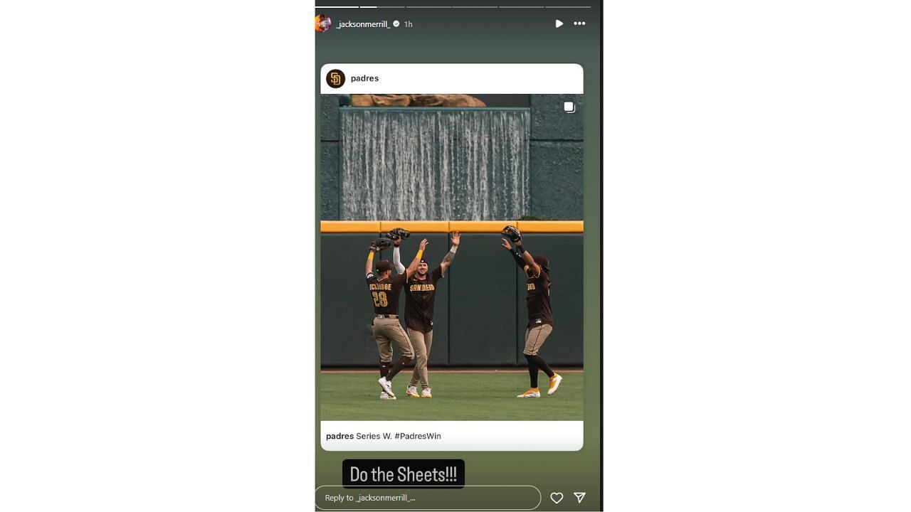 Merrill&#039;s Instagram story