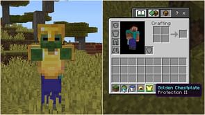 How to get every item a zombie wears in Minecraft Bedrock
