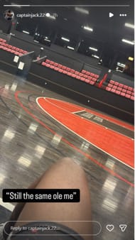 Jackson's IG story on Wednesday | via @captainjack.22/ig