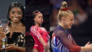 Simone Biles turns into a perfect host for fellow gymnasts Zoe Miller and Joscelyn Roberson with surprise welcome