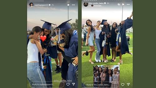 Sophia Pippen congratulates the Diddy twins on their major life milestone. (Credits: @sophiapippen33, the_combs_twins/Instagram)