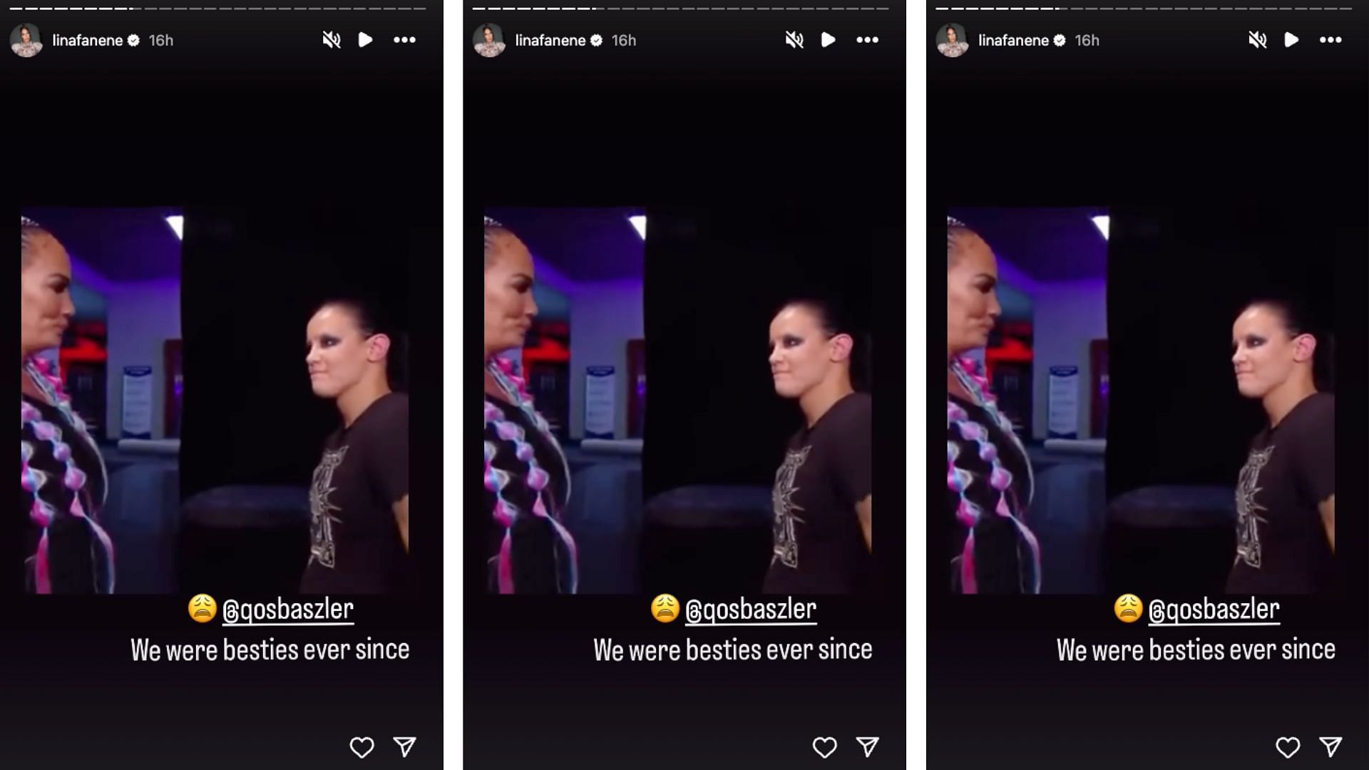 Jax sent a heartfelt message to Baszler. [Image credit: Nia Jax&#039;s Instagram stories]