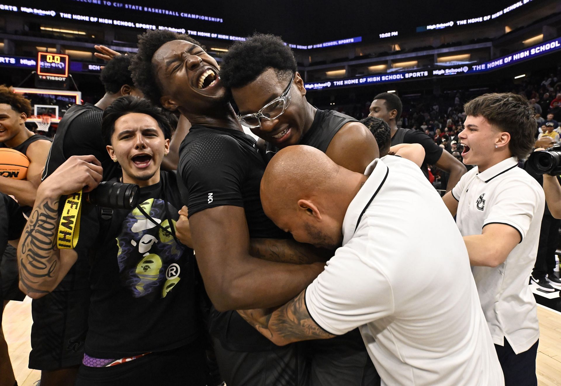 Sierra Canyon Trailblazers defeated Lincoln 58-53 to win a boys CIF State Division 1 championship basketball game. - Source: Getty