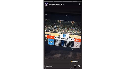 KK Arnold reacts to Paige Bueckers making her first start for the Dallas Wings in the WNBA. Source: Instagram/@kamoreaarnold