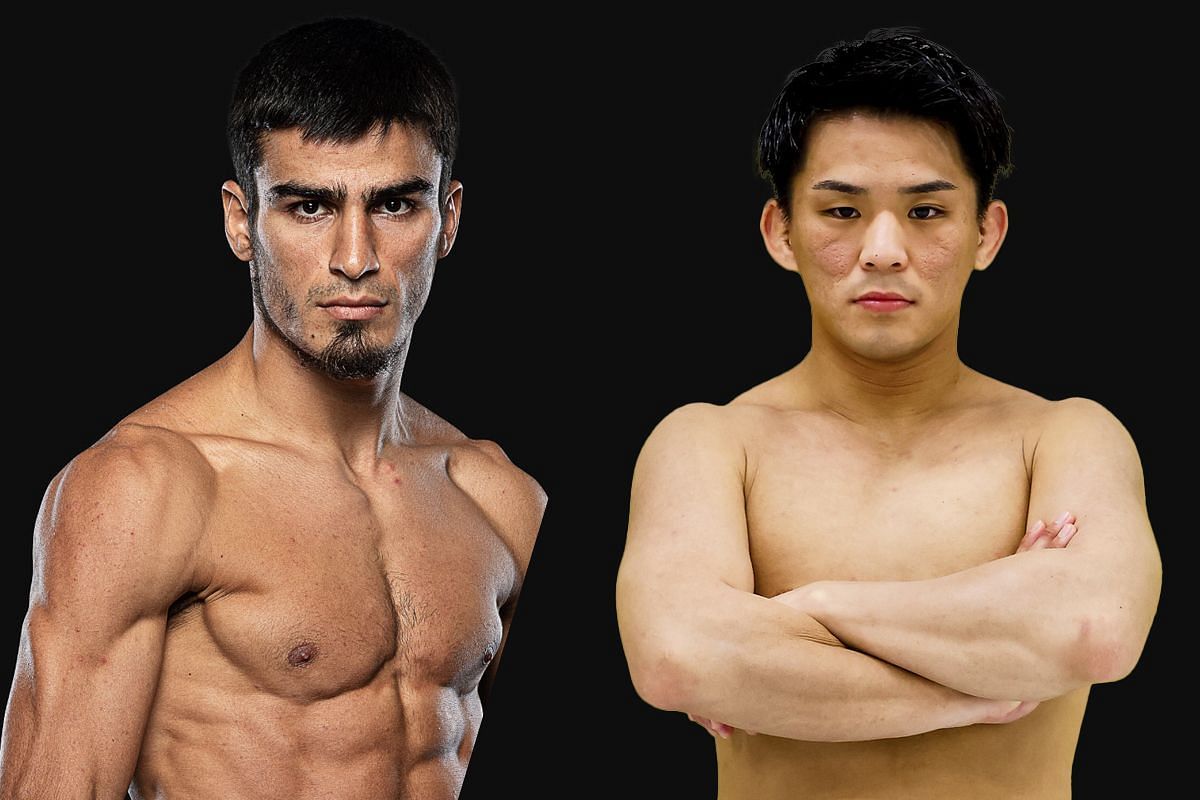 Elbrus Osmanov (left) and Yuki Yoza (right). [Photos from ONE Championship]