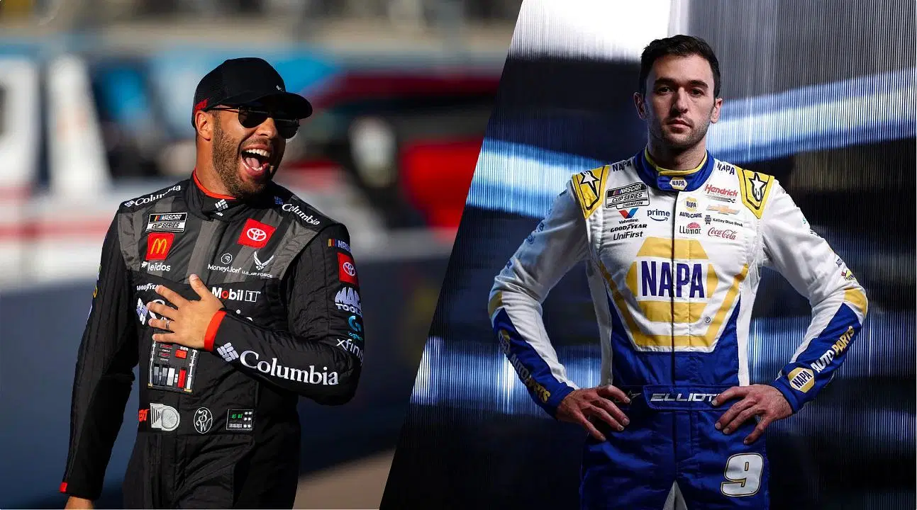 Bubba Wallace and Chase Elliot