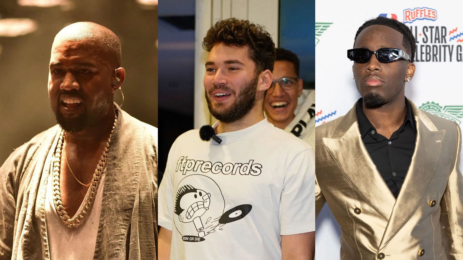 Kanye West calls out Kai Cenat and Adin Ross yet again (Images via Getty)