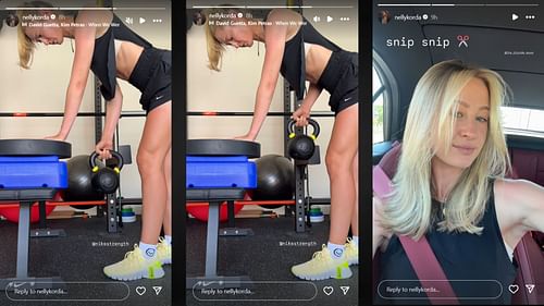 Nelly Korda's stories - Source: via @nellykorda on Instagram