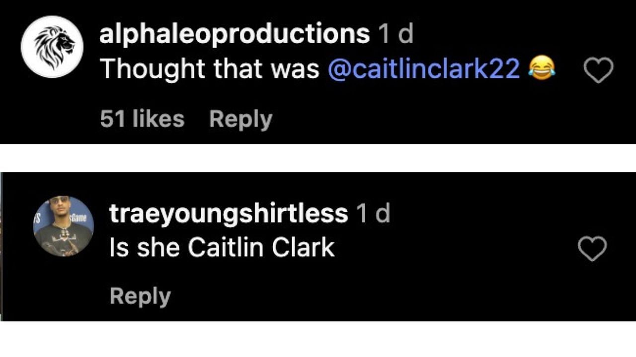More fan reactions to the Clark&#039;s doppelganger bumping into Michael Jordan. [photo: @overtime/IG]