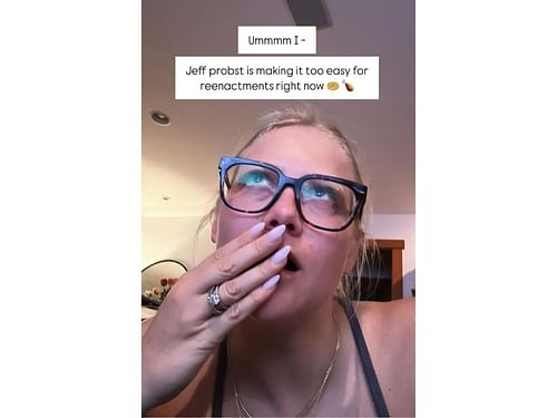 Kelley Wentworth's Instagram Story (Image via Instagram/@kelleywentworth)