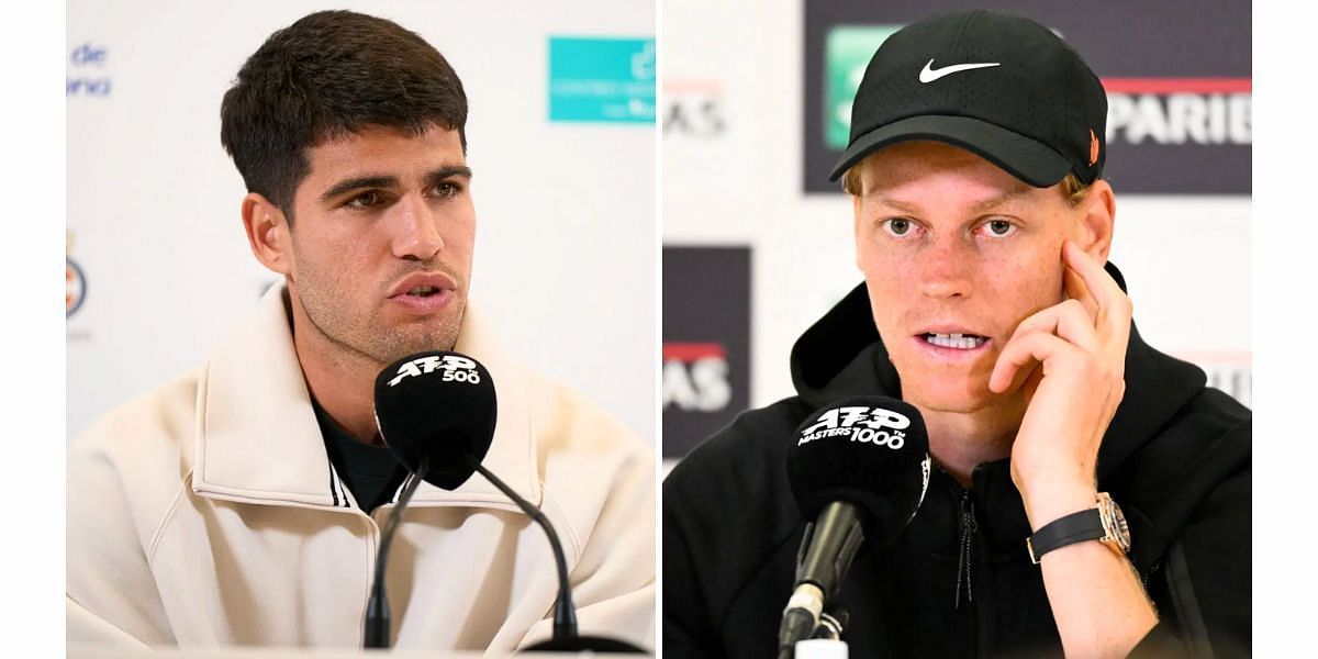 Carlos Alcaraz (L) and Jannik Sinner (R) (Image Source: Getty)