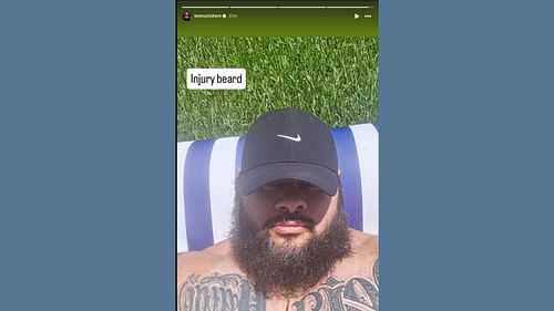 The star shared a picture (Credit: Bronson Reed on Instagram)