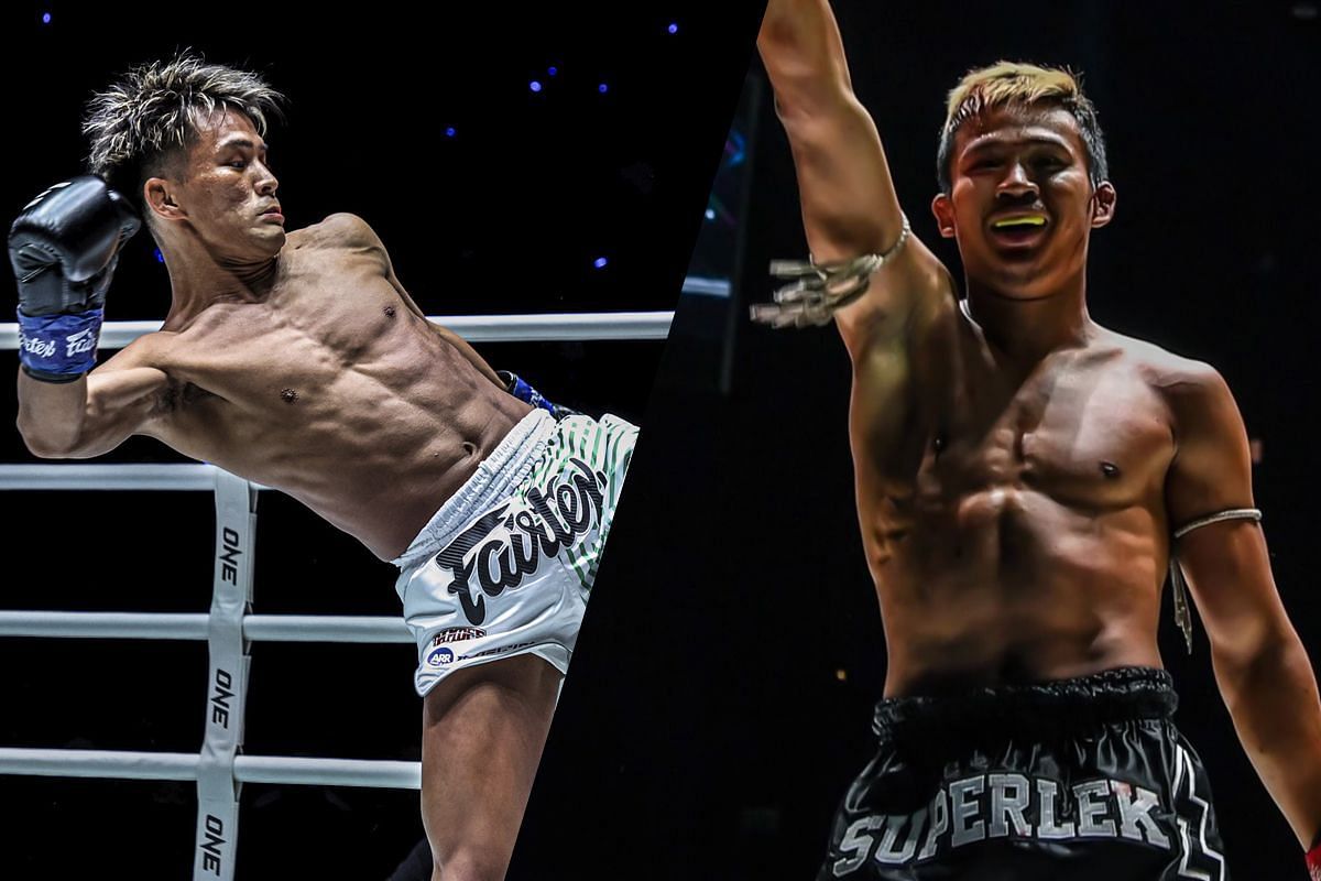 Yuki Yoza (left) and Superlek (right). [Photos from ONE Championship]