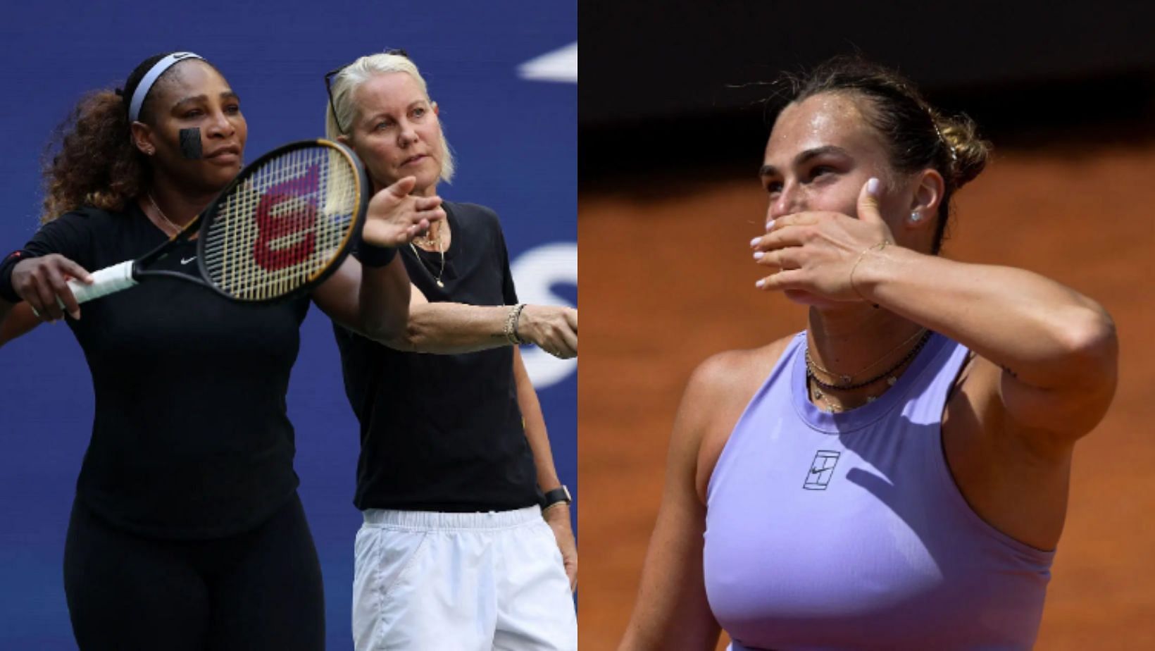 Rennae Stubbs reacts to Aryna Sabalenka yelling at a heckler (Image Source: Getty)