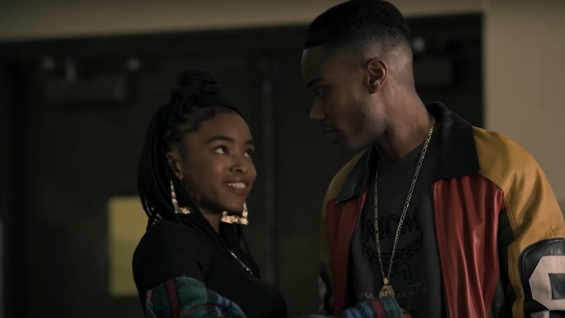 Simone as Davina Harrison (Image via YouTube/STARZ)