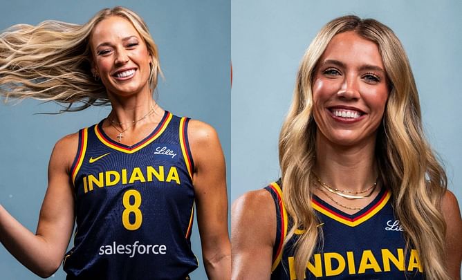Fever star Sophie Cunningham marvels at her striking resemblance to 6-foot-1, blond Fever teammate