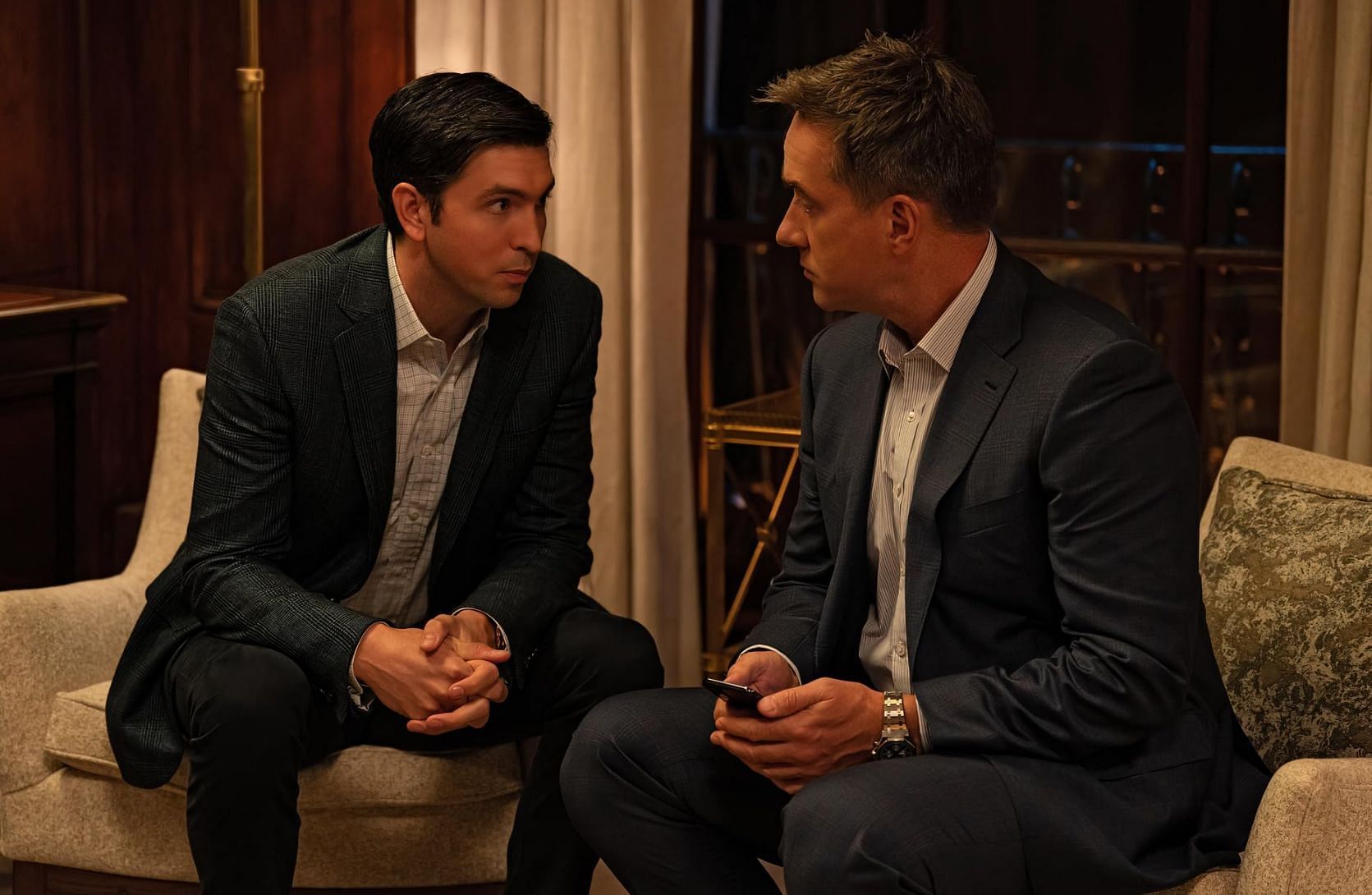 Still from the show Succession (Image via HBO Studios)