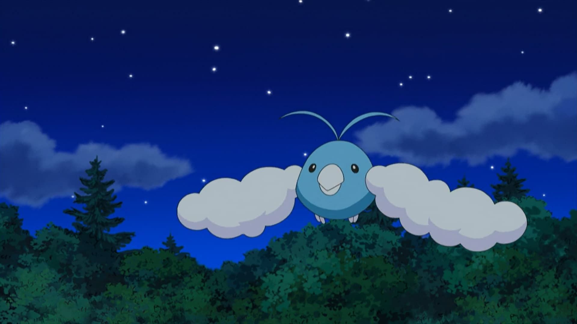 Swablu as seen in the anime (Image via The Pokemon Company)