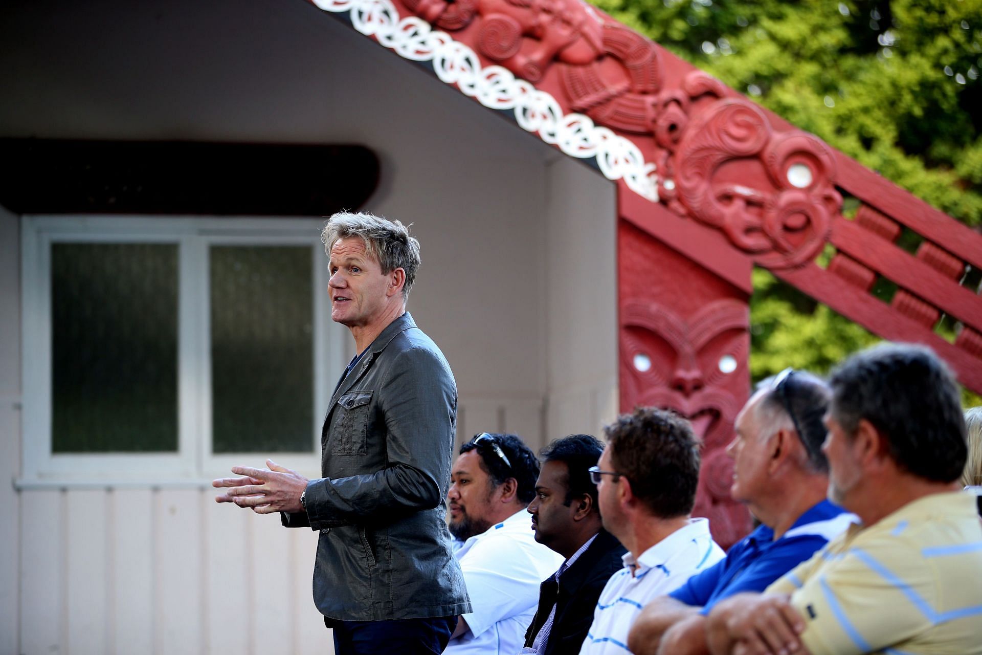 Chef Gordon Ramsay Visits High School To Bring Awareness To Helping At Risk Youth - Source: Getty