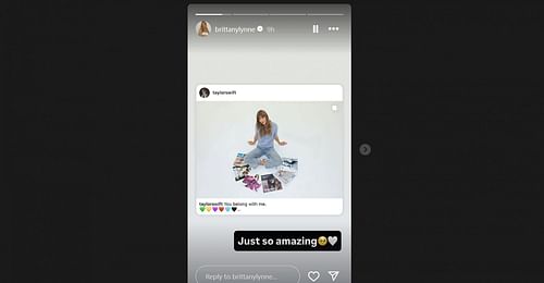 Patrick Mahomes’ wife, Brittany's Instagram story/@brittanylynne