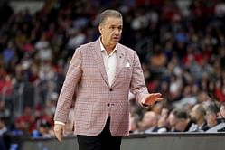 Arkansas HC John Calipari turns up to watch Duke star Kon Knueppel's younger brother in action at the Nike EYBL