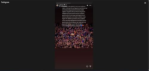 Gavi's post after Barcelona's UCL loss to Inter