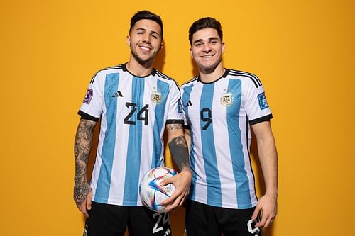 L to R: Enzo Fernandez and Julian Alvarez - Source: Getty