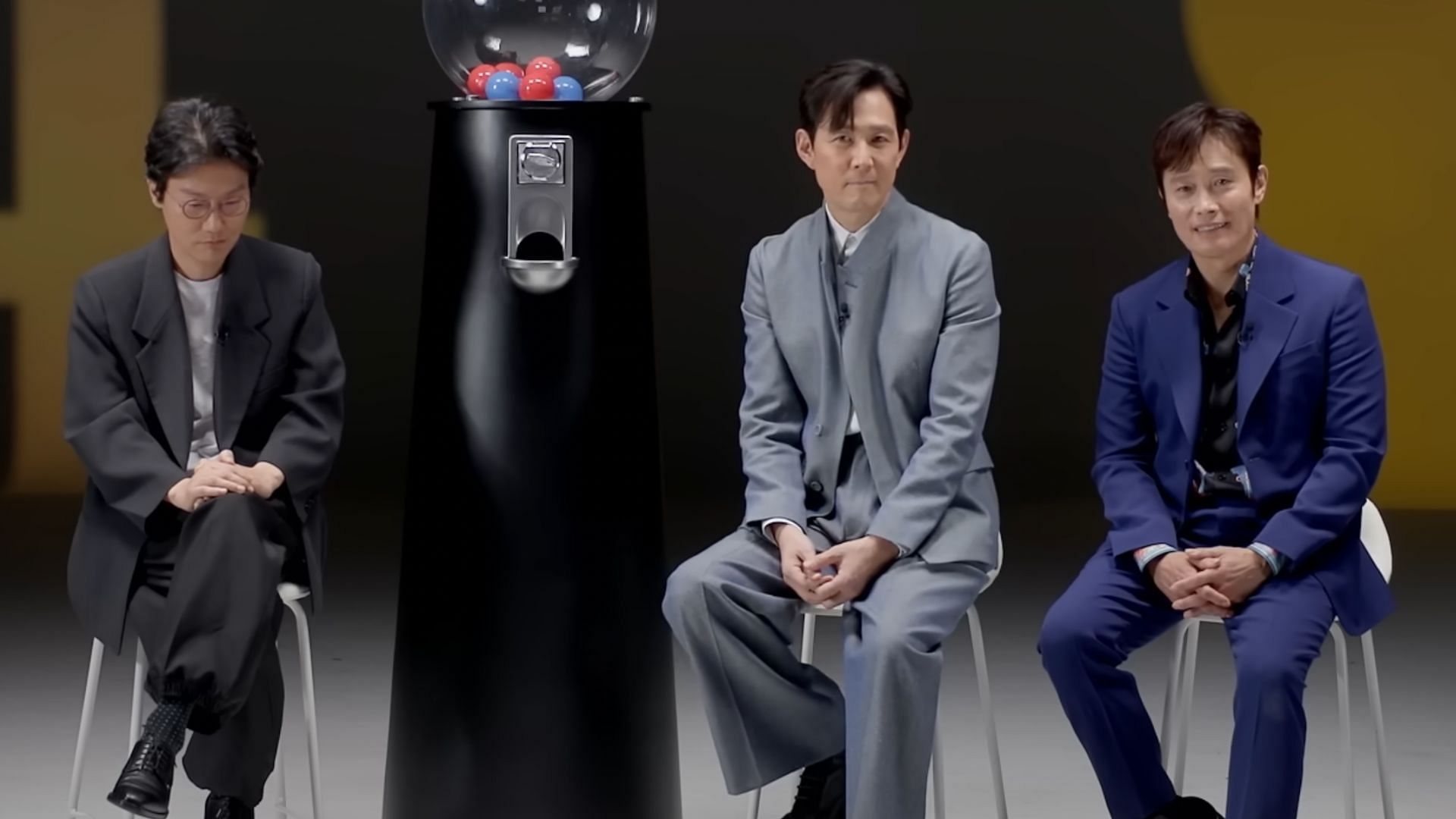 Squid Game cast and crew (Image via YouTube/@netflixkr)