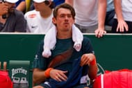 De Minaur reacts at the 2025 French Open - Day Five - Source: Getty