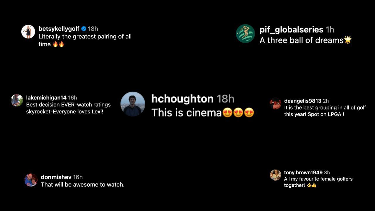 Fans are thrilled to get this pairing for the Major championship (Instagram/flushingitgolf)