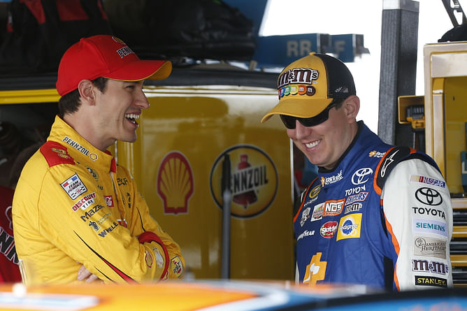 “We’re not having a Logano baby”: Kyle Busch takes a hilarious dig at Team Penske star