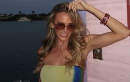 Brooks Koepka's wife Jena Sims styles a lime green swimsuit for weekend outing