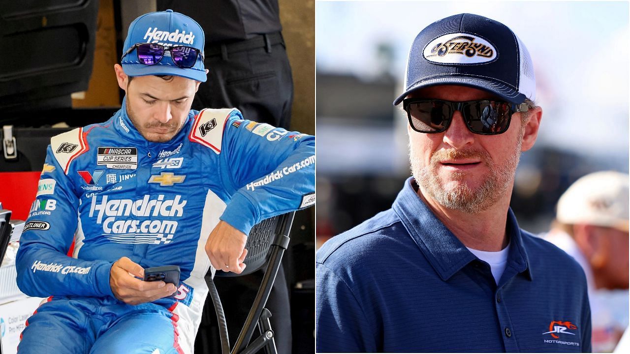 Kyle Larson and Dale Earnhardt Jr., Imagn