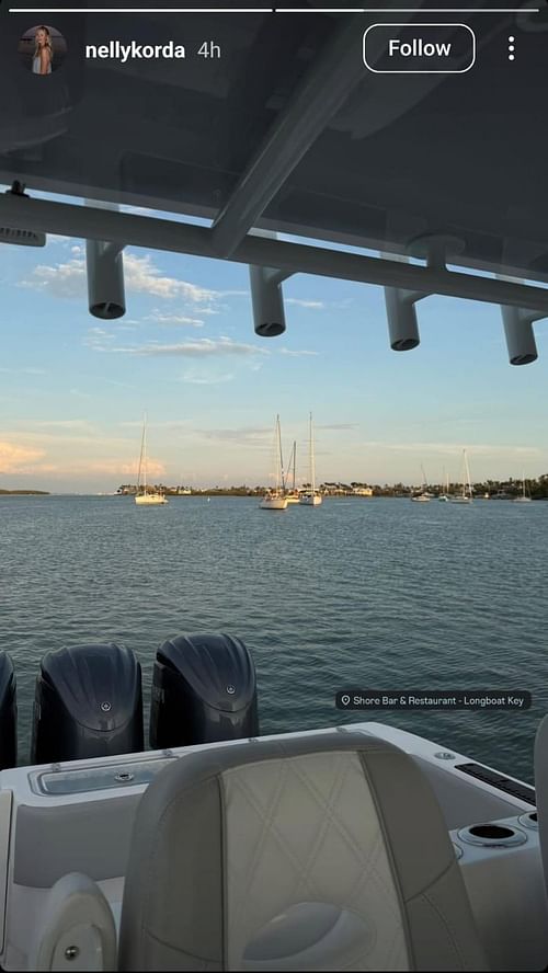 Waterside view ( Nelly Korda's Instagram story/@nellykorda)