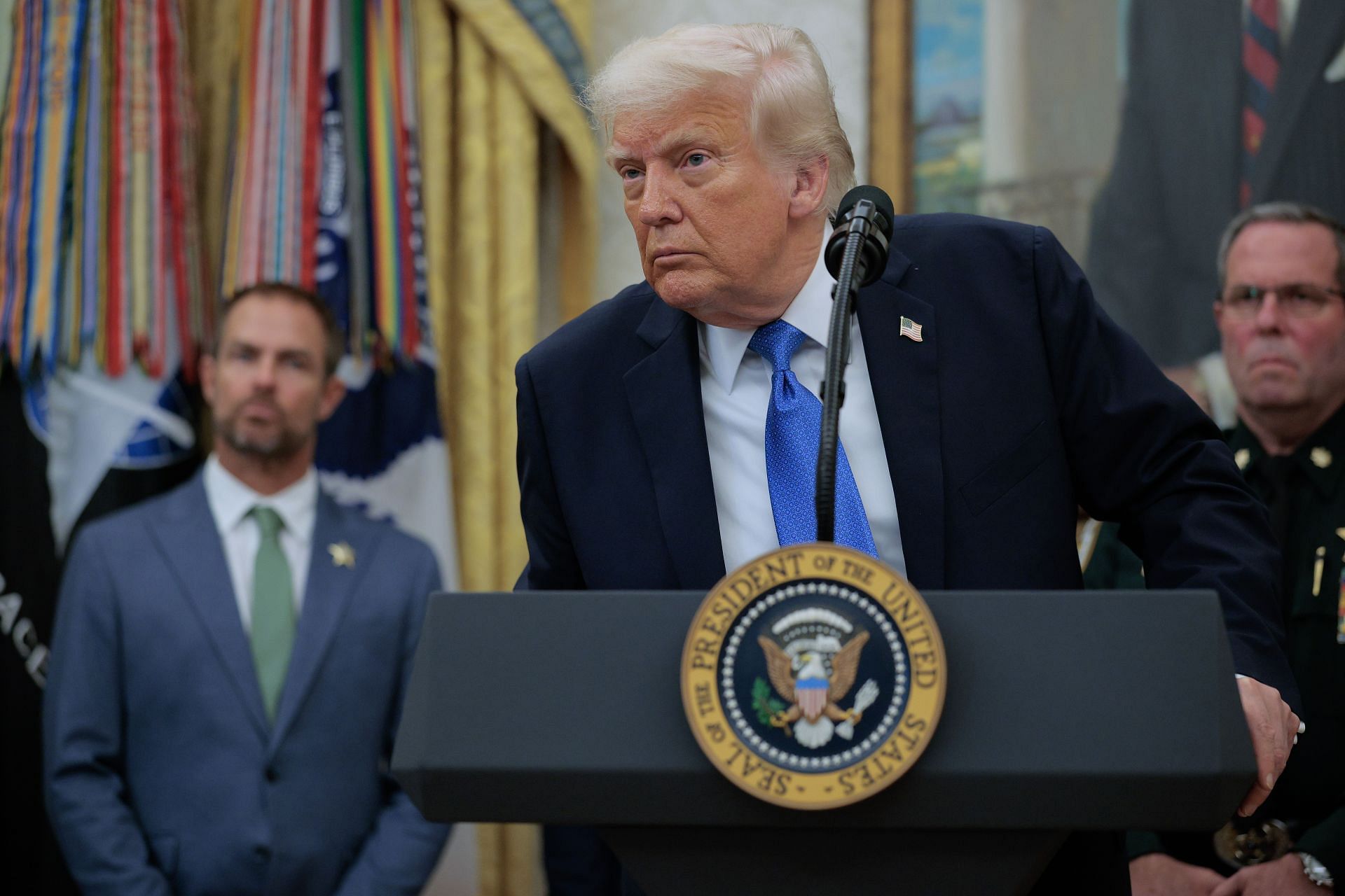 President Trump Holds Law Enforcement Event In White House